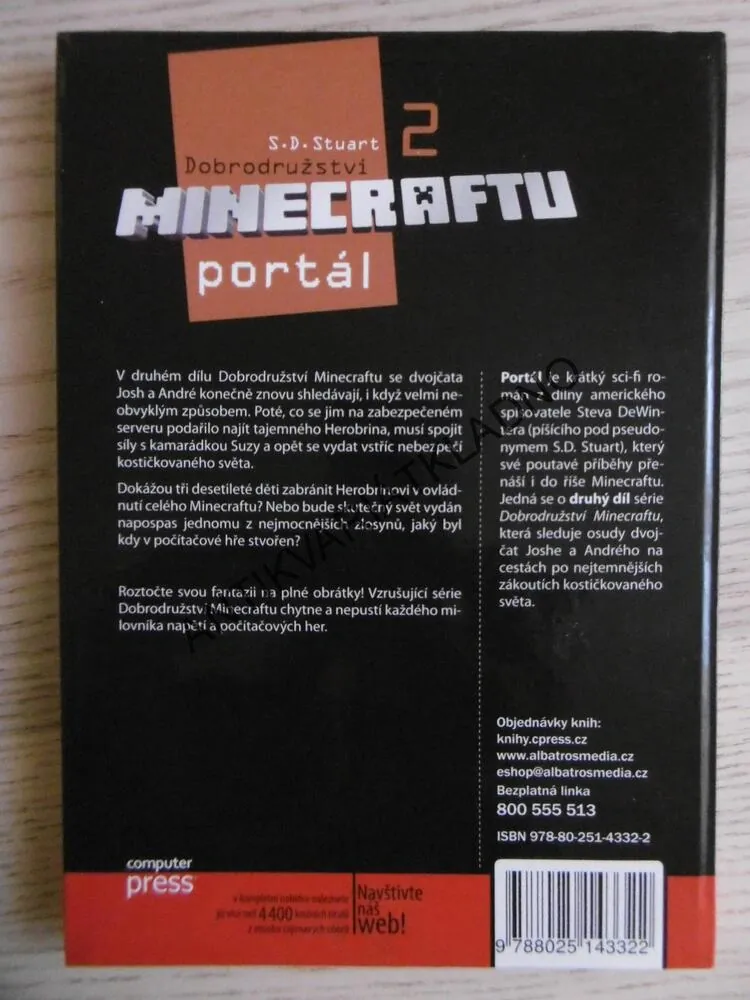 DOBRODRUŽSTVÍ MINECRAFTU 2, PORTÁL, S. D. STUART, **an