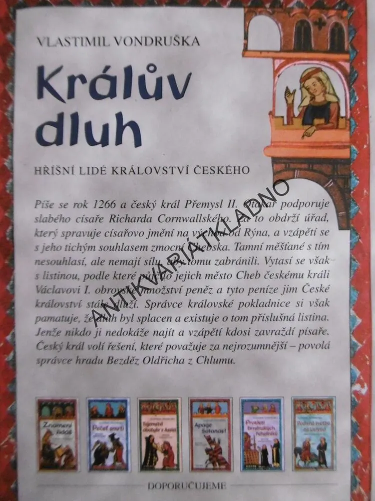 KRÁLŮV DLUH, VLASTIMIL VONDRUŠKA, **an