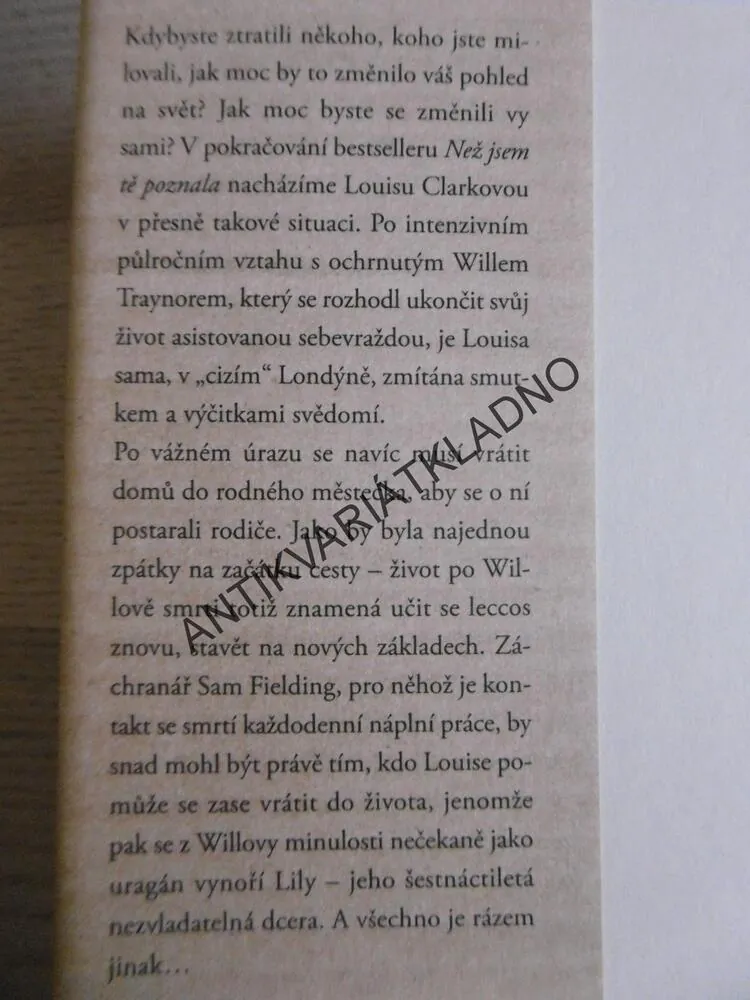 ŽIVOT PO TOBĚ, JOJO MOYESOVÁ, BESTSELLER, **an