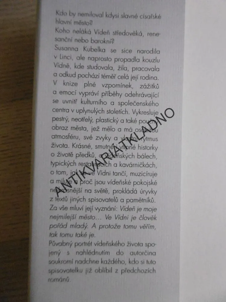 V RYTMU VALČÍKU, SUSANNA KUBELKA, **an