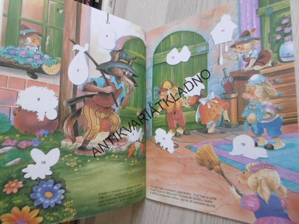 PŘÍBĚHY O ZVÍŘÁTKÁCH SE SAMOLEPKAMI, VLK A SEDM KŮZLÁTEK, VČETNĚ SAMOLEPEK