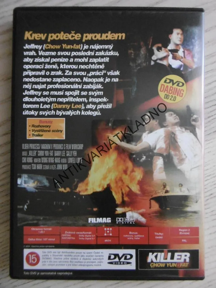KILLER, CHOW YUN-FAT, DVD FILM