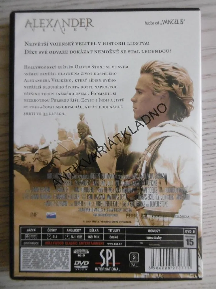 ALEXANDER VELIKÝ, DVD FILM