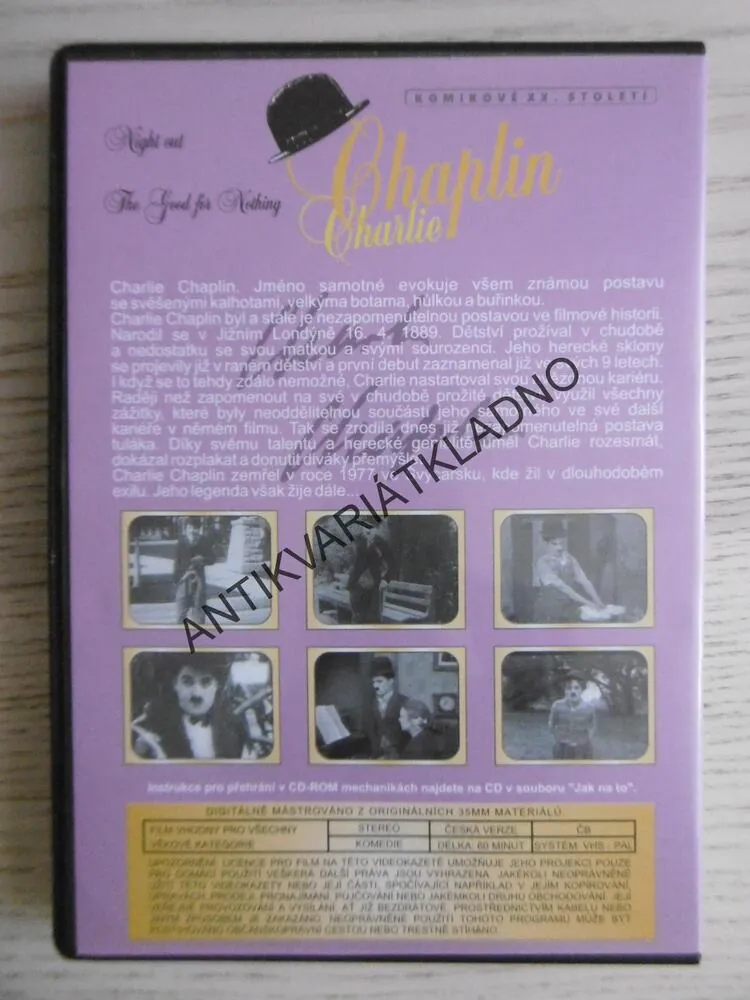 CHARLIE CHAPLIN, DVD FILM 