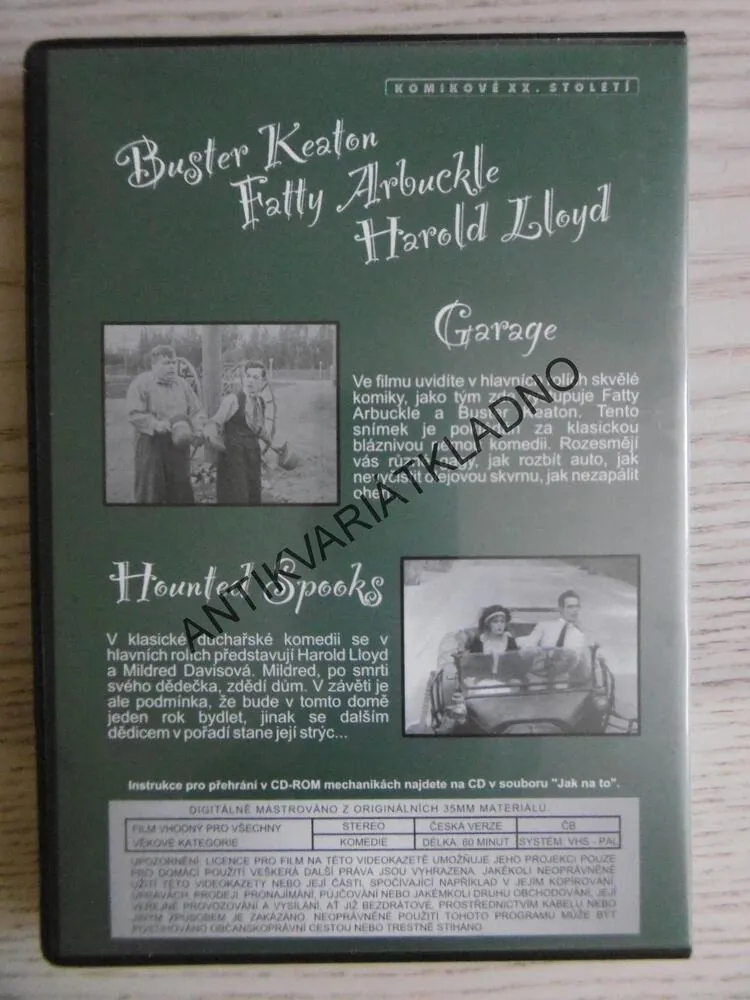 BUSTER KEATON, FATTY ARBUCKLE, HAROLD LLOYD, DVD FILM