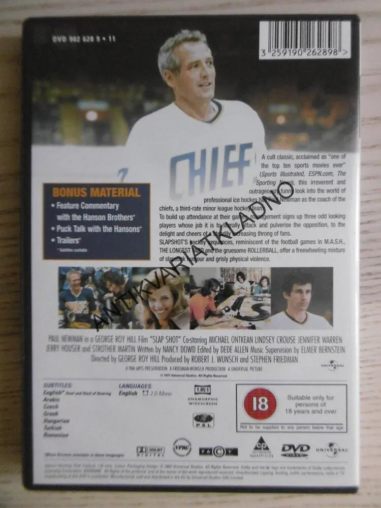SLAP SHOT, DVD FILM