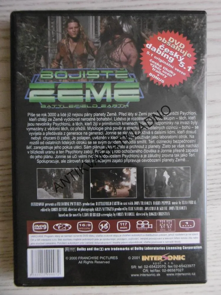 BOJIŠTĚ ZEMĚ, DVD FILM