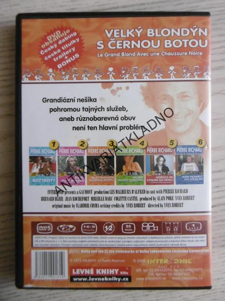 VELKÝ BLONDÝN S ČERNOU BOTOU, DVD FILM