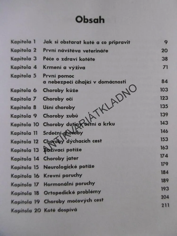 PÉČE O KOTĚ, JAMES DEBITETTO,  **an