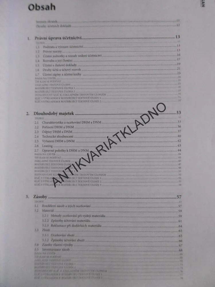 MATURITNÍ OTÁZKY, ÚČETNÍCTVÍ, MATURITA