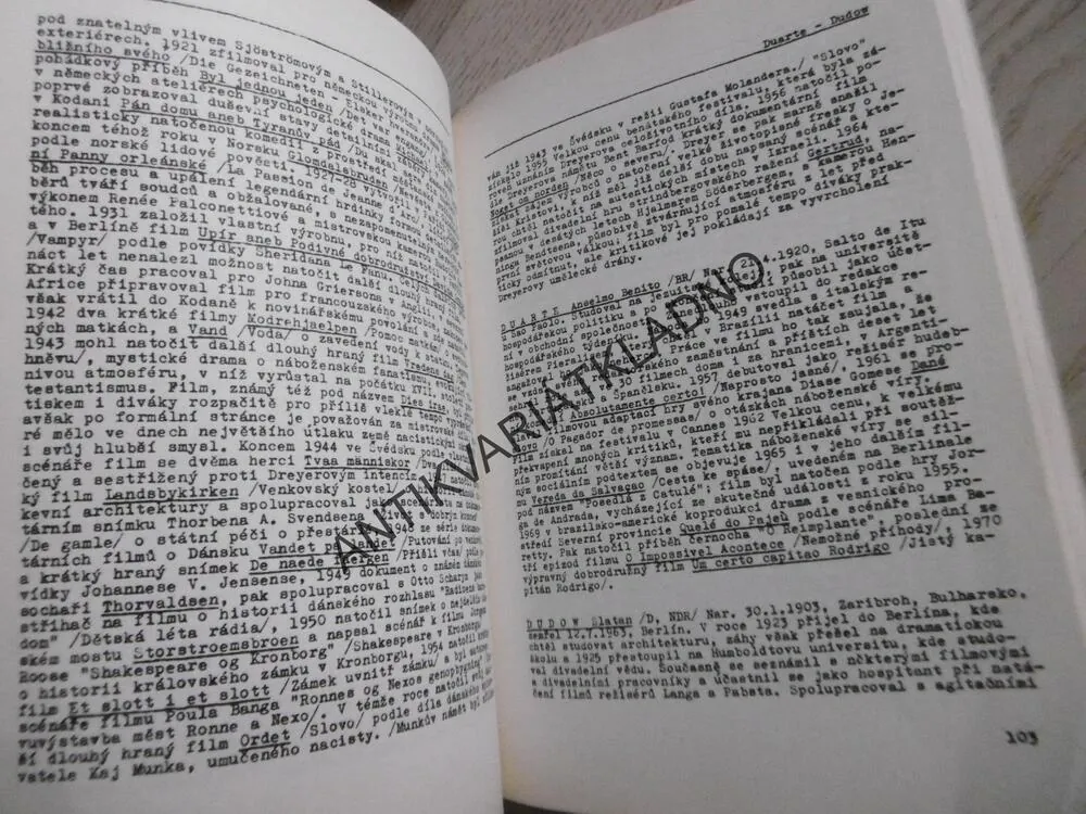 555 PROFILŮ ZAHRANIČNÍCH REŽISÉRU, 1-2., BROŽ, FRÍDA, **an