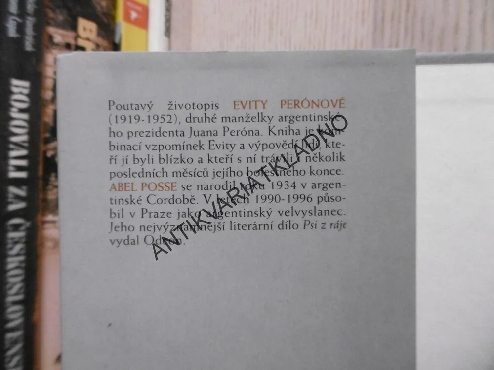 EVITA, PŘÍBĚH VÁŠNĚ A UTRPENÍ EVY PERÓNOVÉ, **an