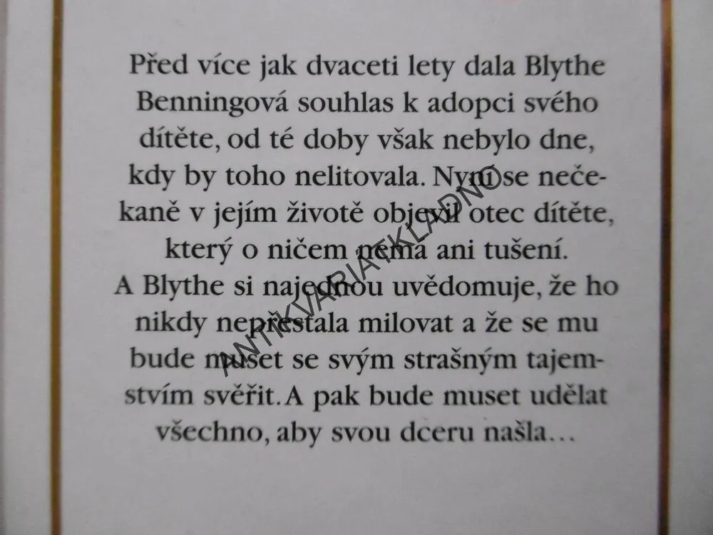 TAJEMNÁ DCERA, JACKIE MAERRITTOVÁ, **an