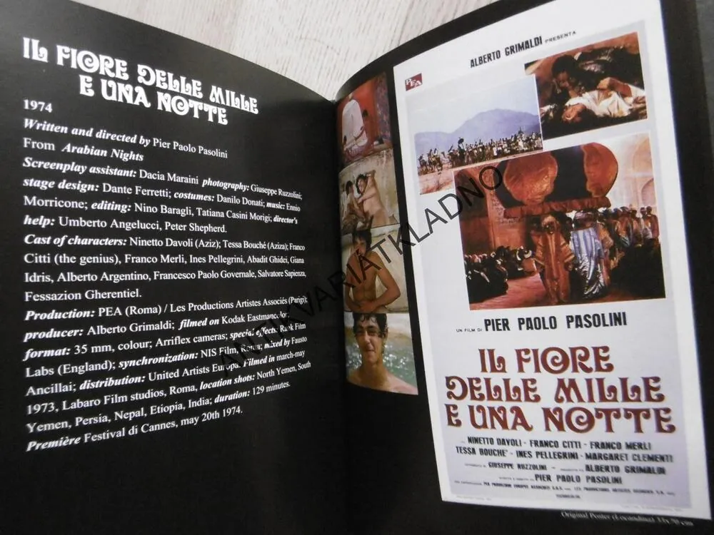 PIER PAOLO PASOLINI, ANGLICKY , **an