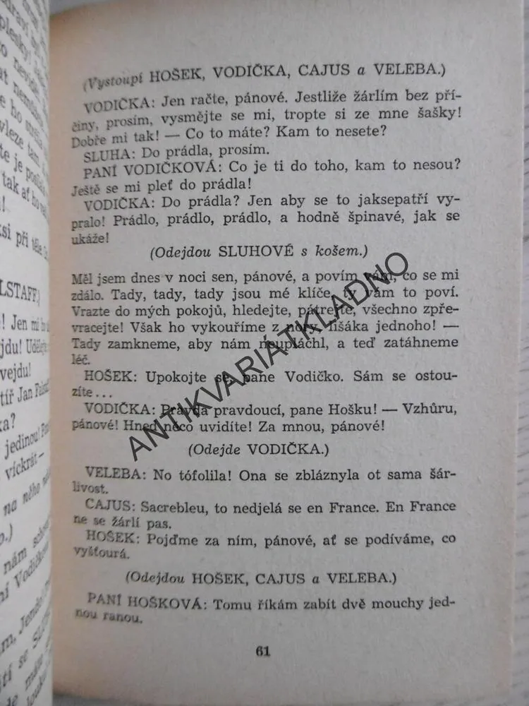 VESELÉ WINDSORSKÉ PANIČKY, WILLIAM SHAKESPEARE, **an