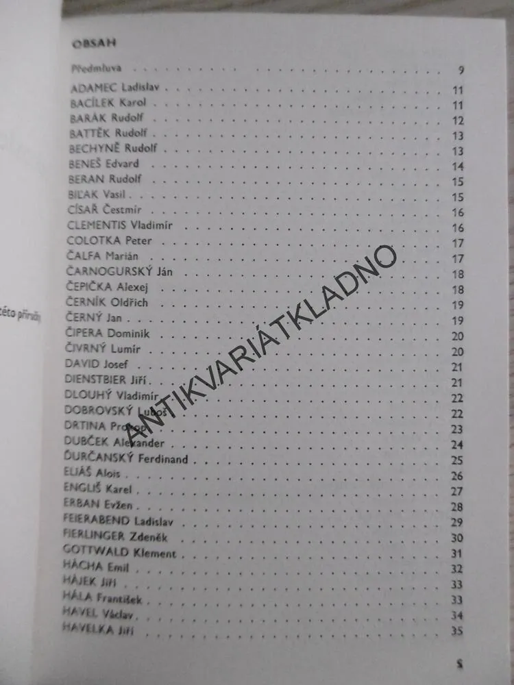 ČESKOSLOVENŠTÍ POLITICI 1918-1991, **an