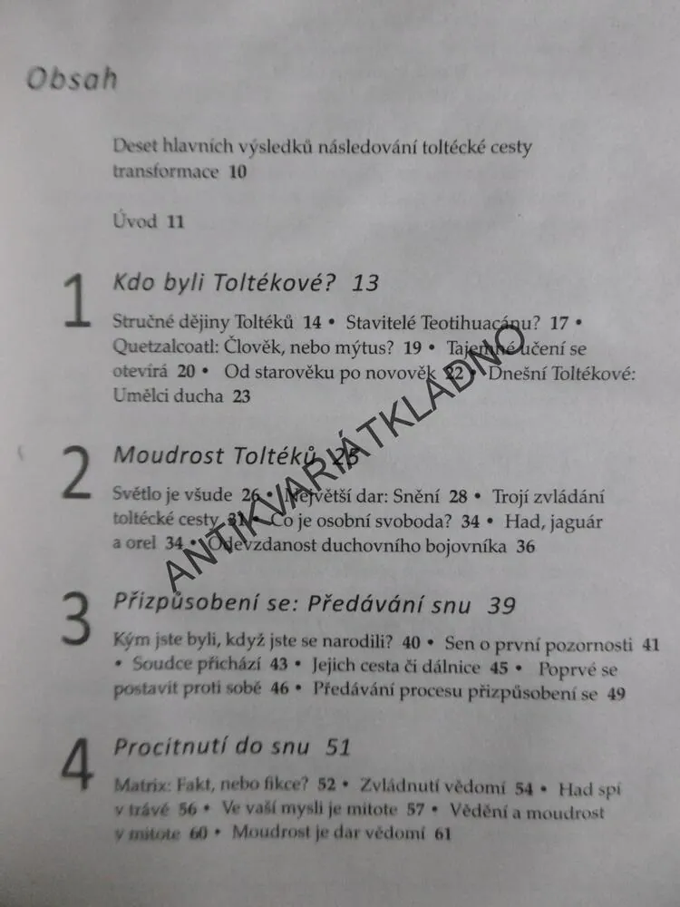 KNIHA TOLTÉCKÉ MOUDROSTI, ALLAN HARDMAN, **an