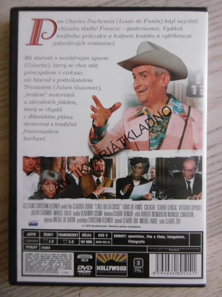 KŘIDÝLKO NEBO STEHÝNKO, DVD FILM