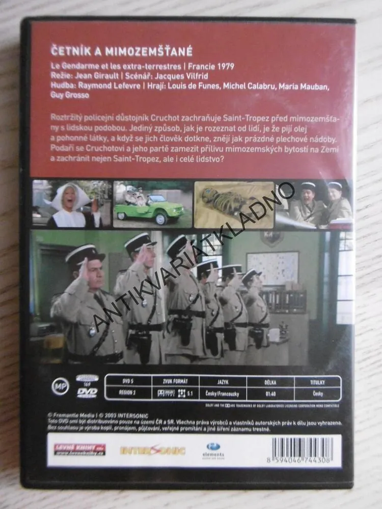 ČETNÍK A MIMOZEMŠŤANÉ, DVD FILM 
