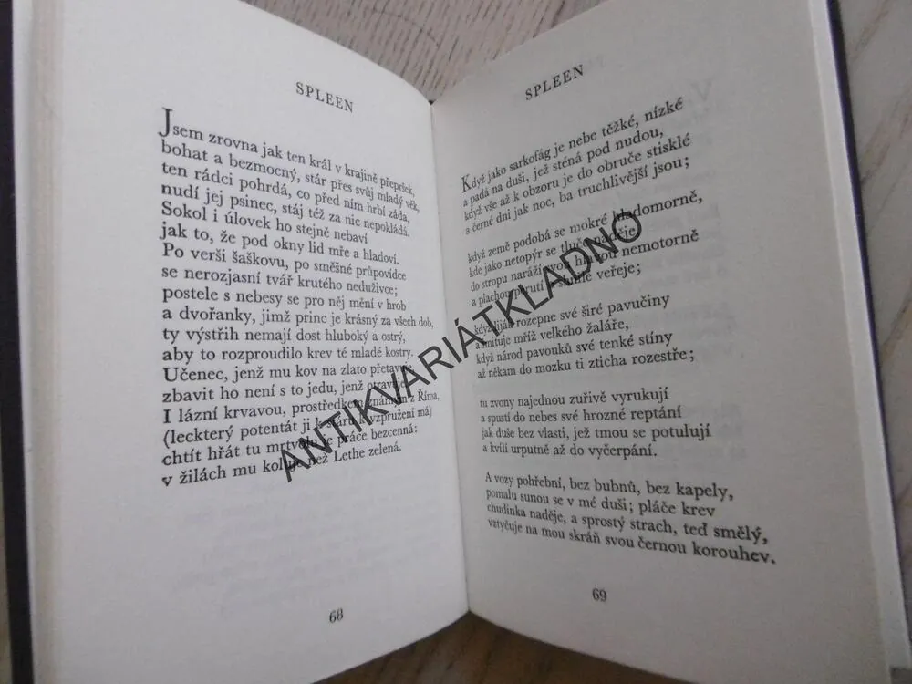 KVĚTY ZLA, CHARLES BAUDELAIRE, **an