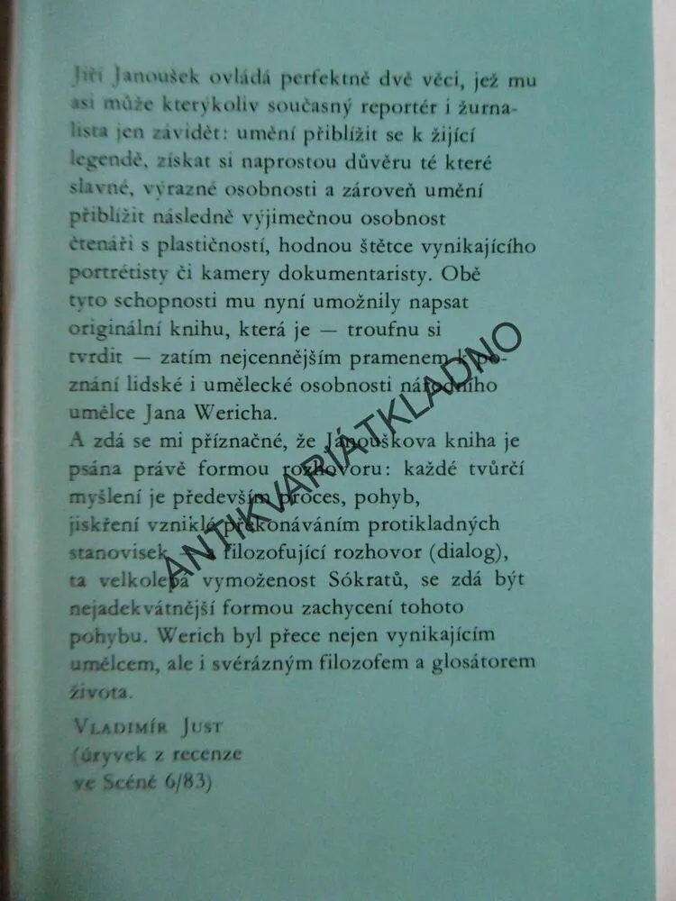 ROZHOVORY S JANEM WERICHEM, JIŘÍ JANOUŠEK, **an