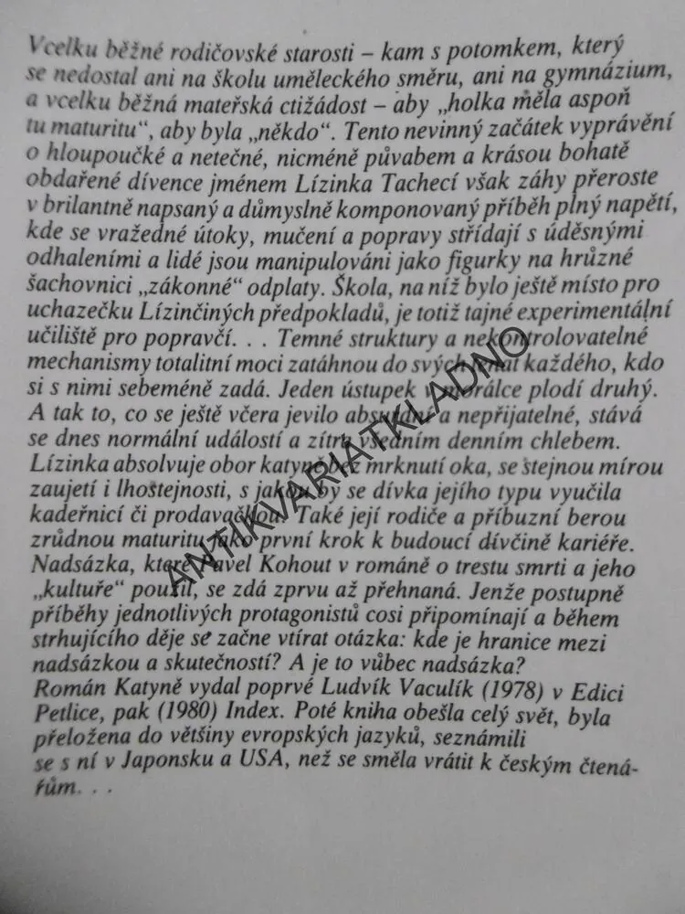 KATYNĚ, PAVEL KOHOUT, **an