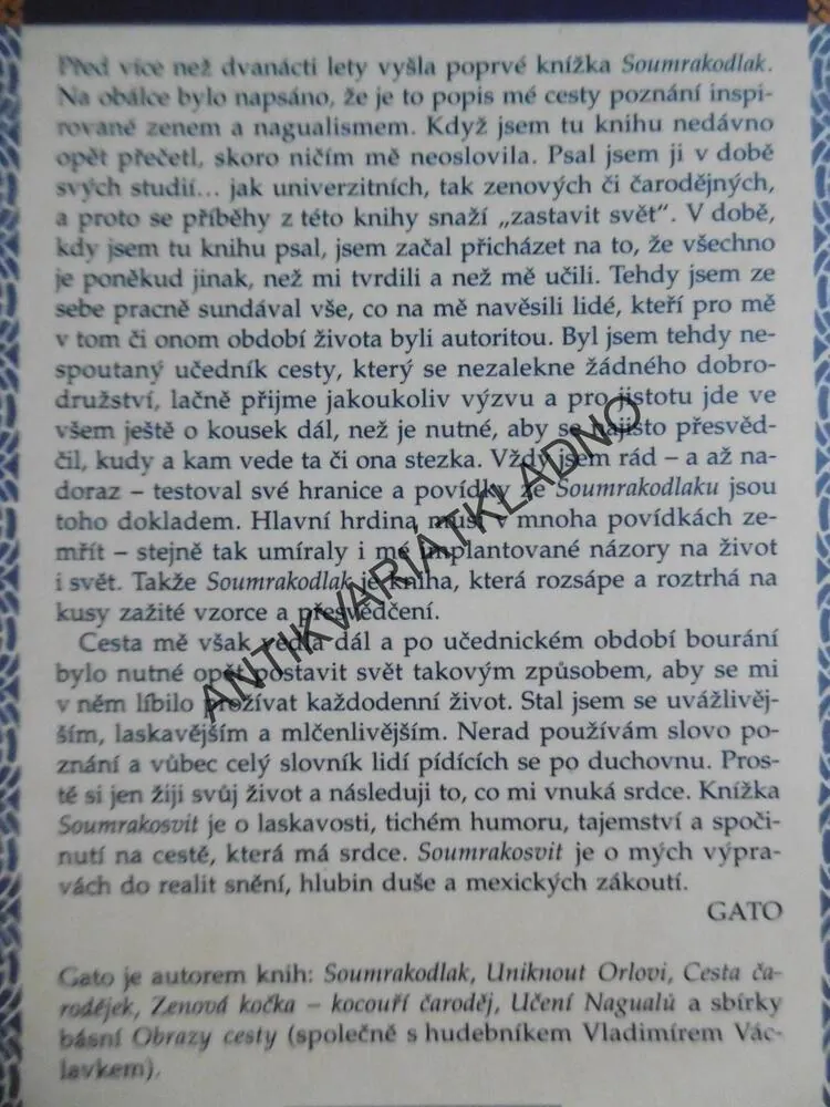 SOUMRAKOSVIT, GATO, **an