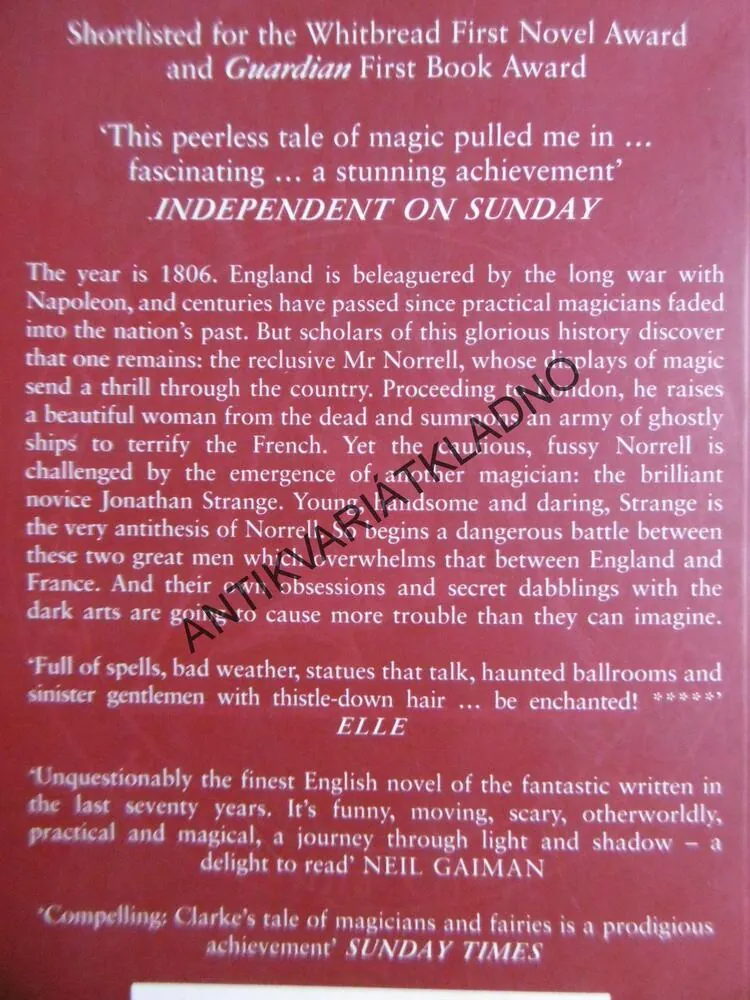 JONATHAN STRANGE, PAN NORRELL, SUSANNA CLARKE, **an