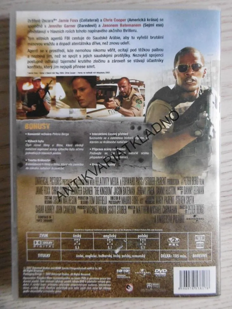 KRÁLOSTVÍ, JAMIE FOXX, CHRIS COOPER, J.GARNER, DVD FILM