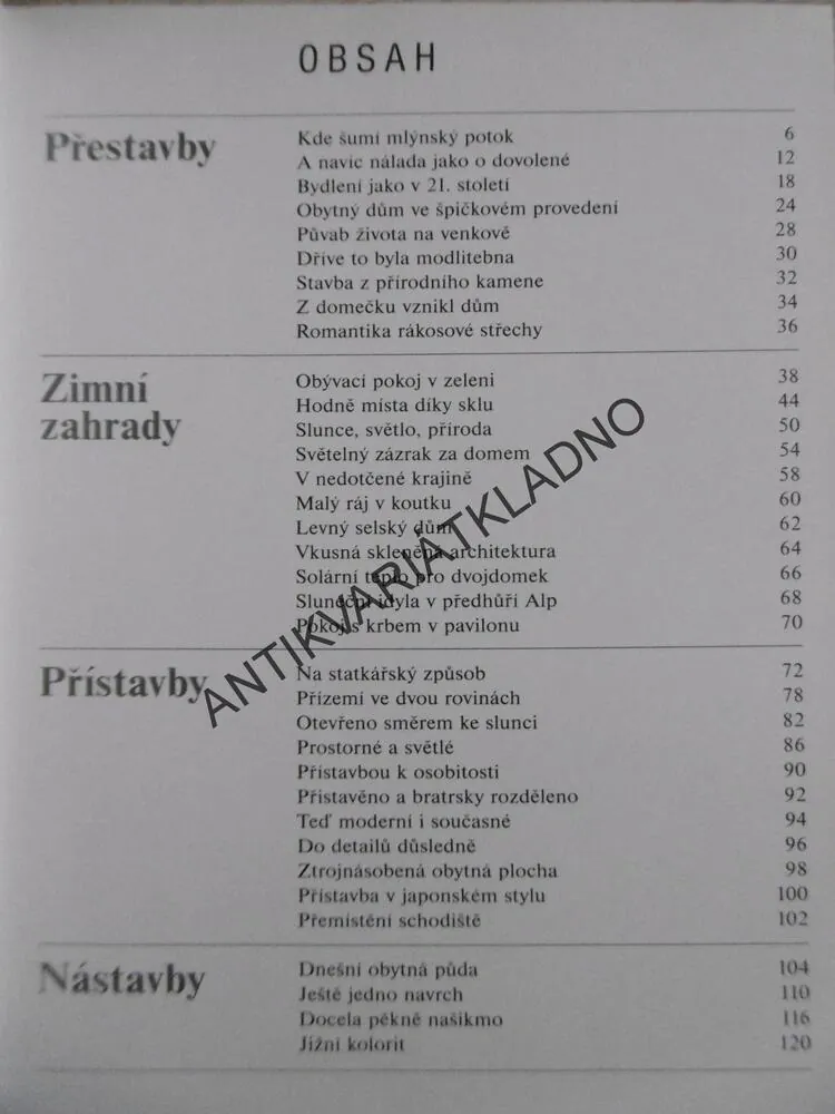 PŘESTAVBY DOMŮ, KURT JENI, **an