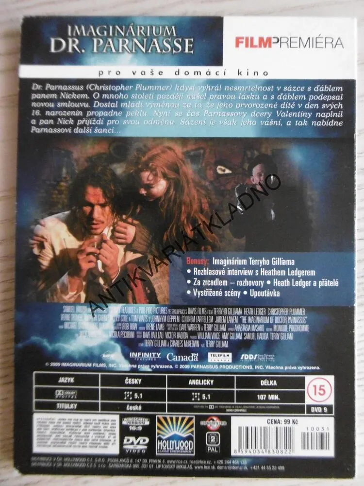 IMAGINÁRIUM DR. PARNASSE, DVD FILM
