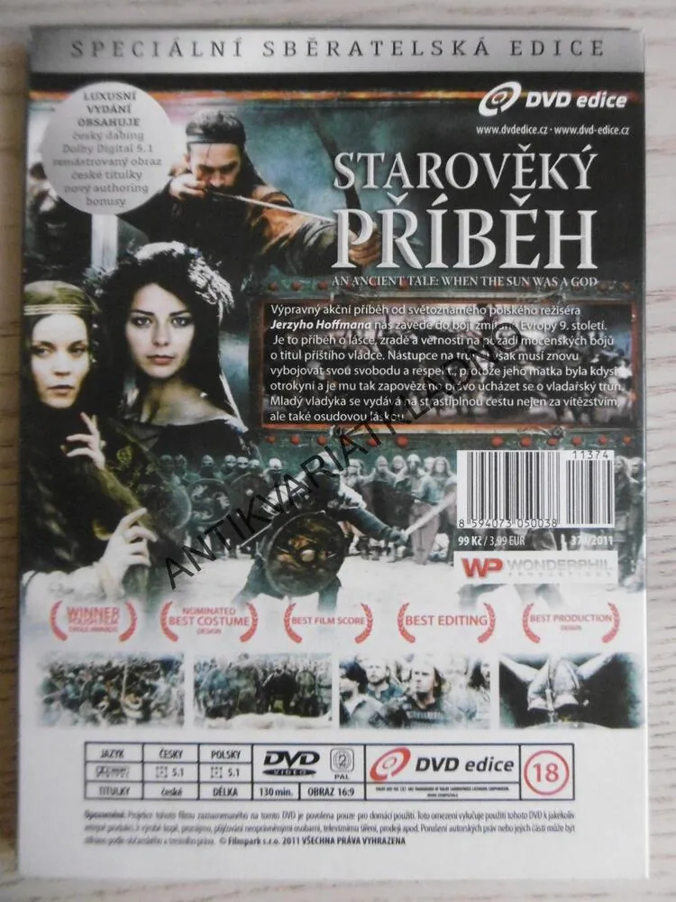 STAROVĚKÝ PŘÍBĚH, KDYŽ SLUNCE BYLO BOHEM,, DVD FILM