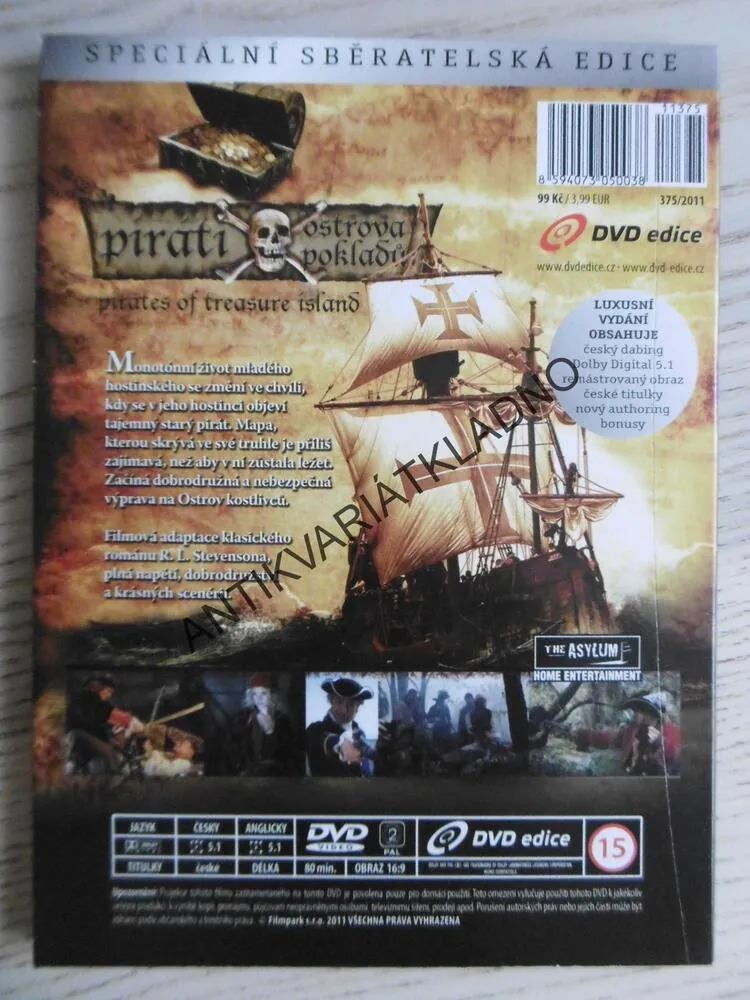 PIRÁTI OSTROVA POKLADŮ, DVD FILM
