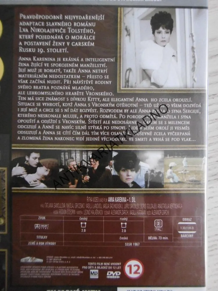ANNA KARENINA, 1., DVD FILM
