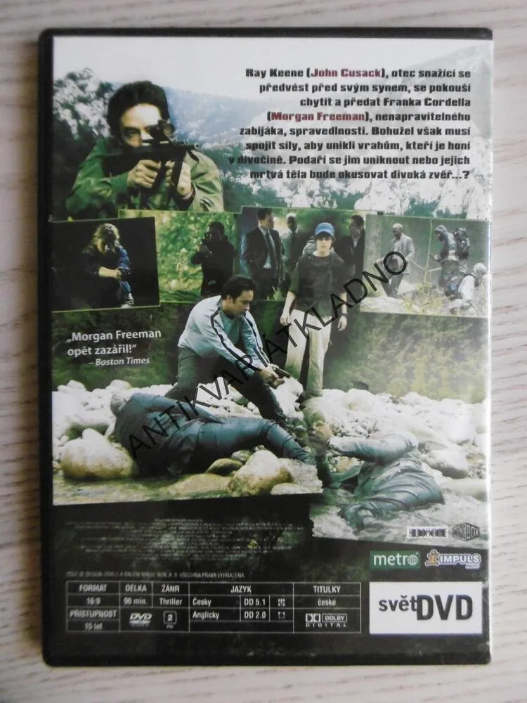 KONTRAKT, MORGAN FREEMAN, JOHN CUSACK, DVD FILM
