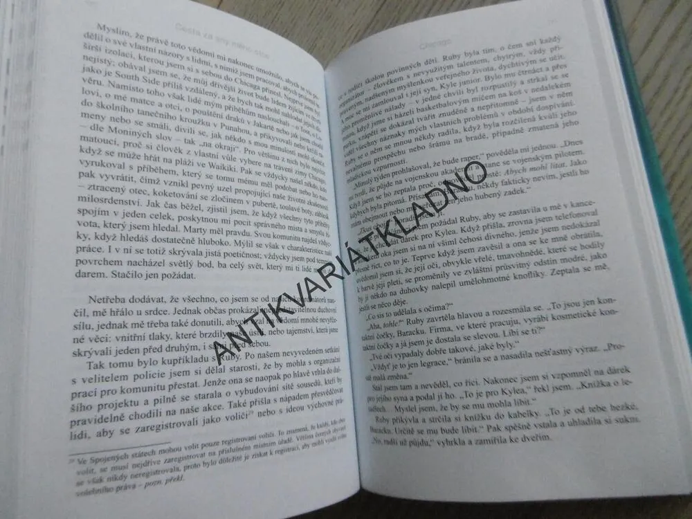 CESTA ZA SNY MÉHO OTCE, BARACK OBAMA, **an