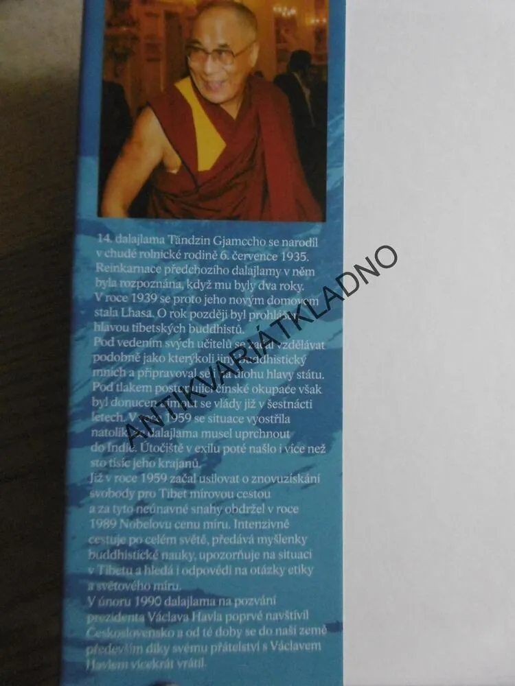 SVOBODA V EXILU, VLASTNÍ ŽIVOTOPIS, 14. DALAJLAMA, TÄDZIN GJAMCCHO, **an