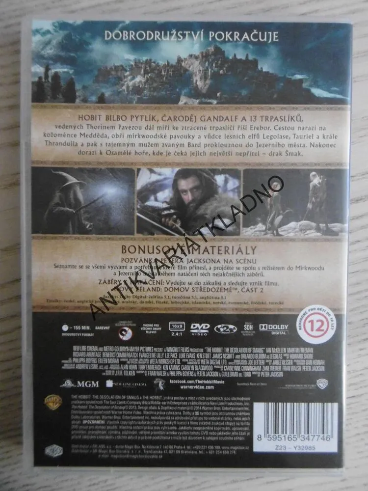 HOBIT: ŠMAKOVA DRAČÍ POUŠŤ, DVD FILM