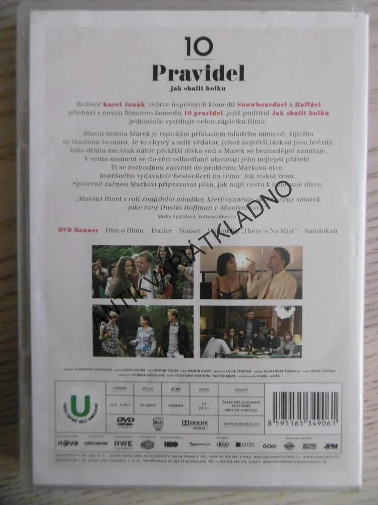 10 PRAVIDEL JAK SBALIT HOLKU, DVD FILM