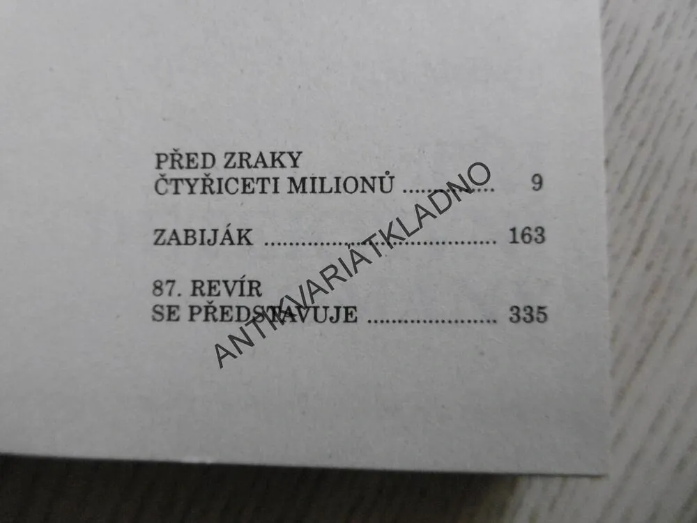 TŘIKRÁT - TŘI DETEKTIVNÍ ROMÁNY, ERD MCBAIN, **an