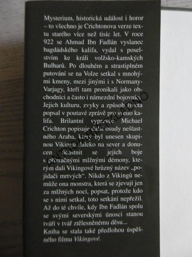 POJÍDAČI MRTVÝCH, MICHAEL CRICHTON, **an
