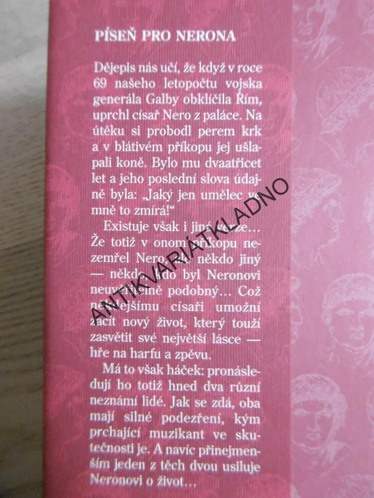 PÍSEŇ PRO NERONA, THOMAS HOLT, **an
