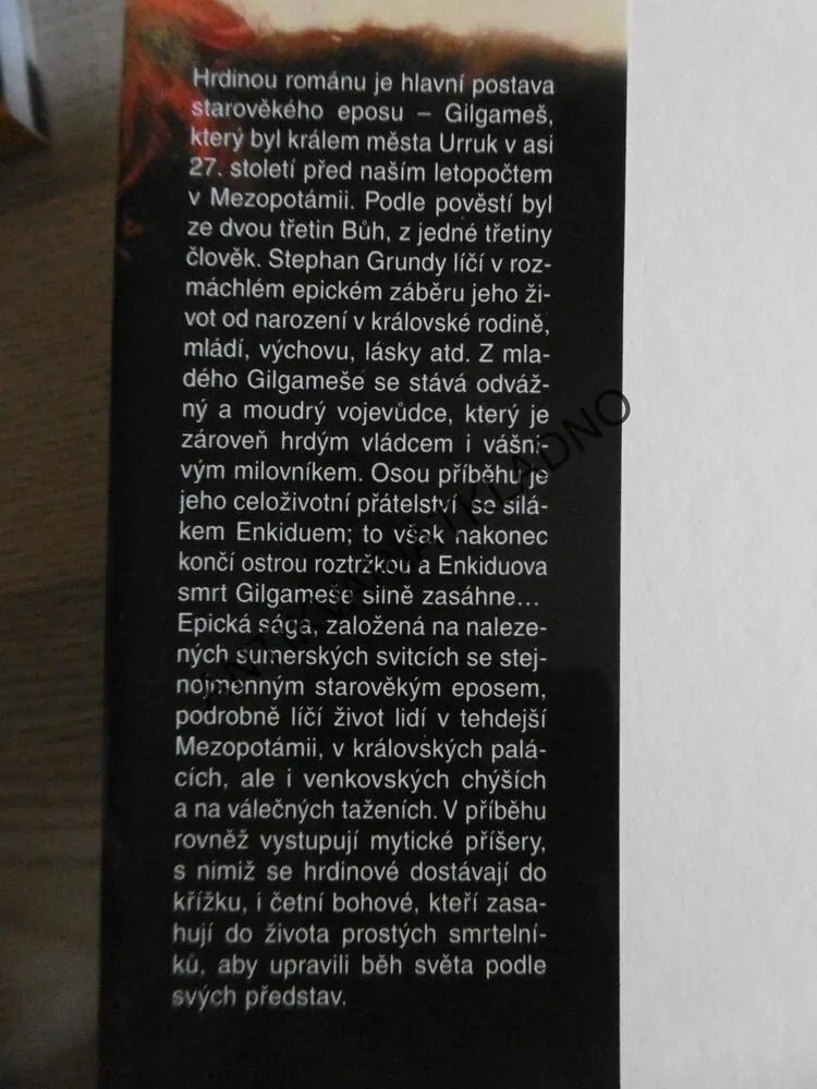 GILGAMEŠ, STEPHAN GRUNDY, **an