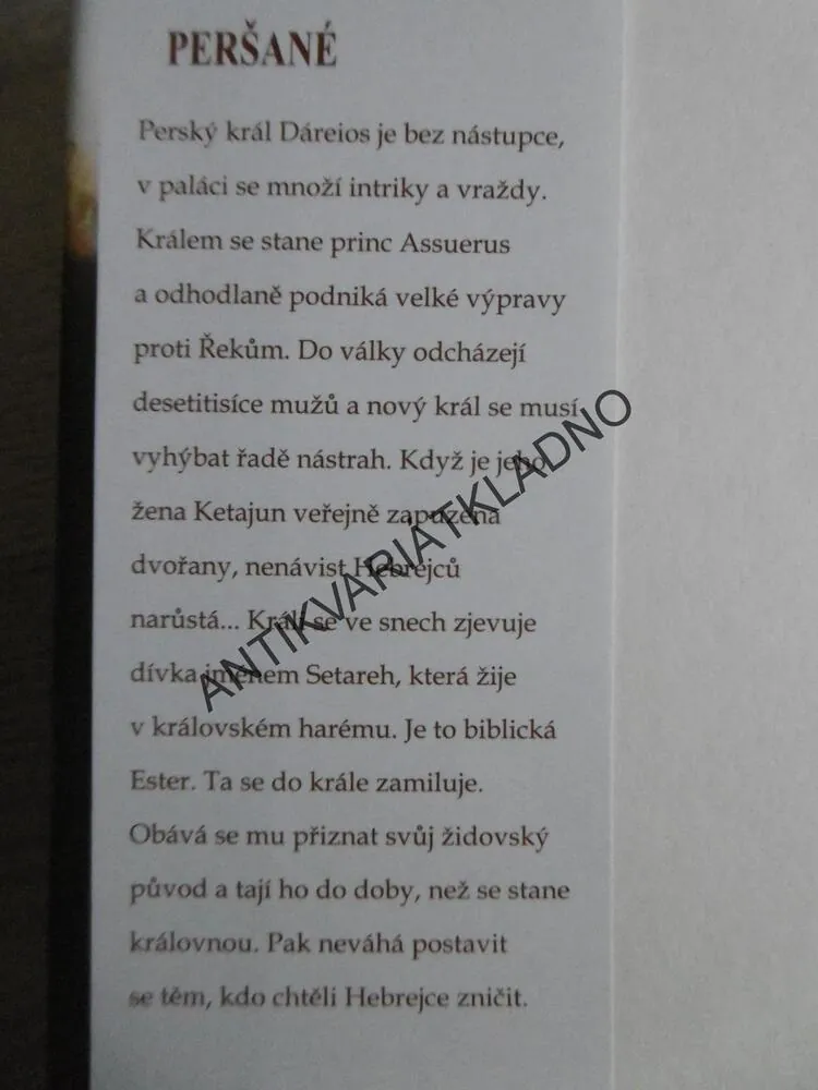 ESTER NOVÁ KRÁLOVNA, BERNARD HÉBERT, RASHEDI, PERŠANÉ, **an
