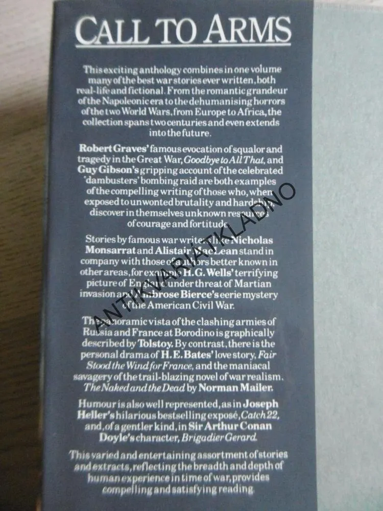 CALL TO ARMS, WAR STORIES, MACLEAN, NIVEN,, ANGLICKY, **an