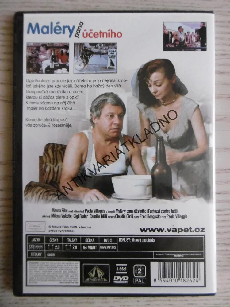 MALÉRY PANA ÚČETNÍHO, DVD FILM 