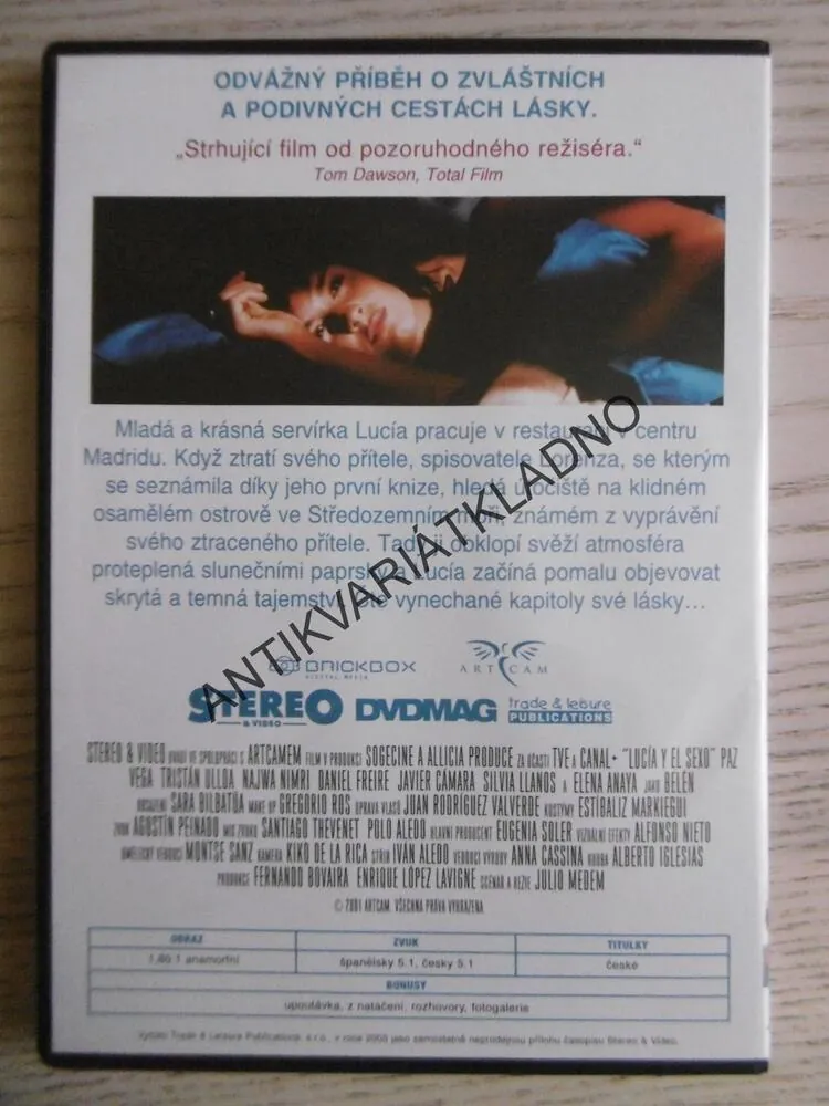 SEX A LUCÍA, JULIA MEDEMA, DVD FILM