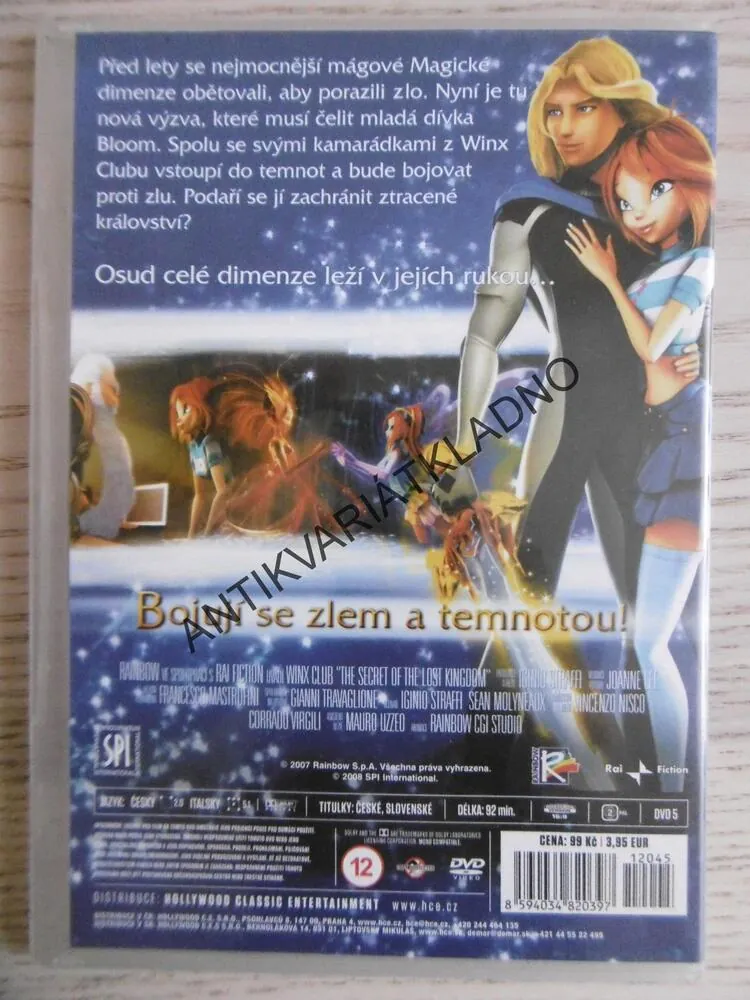 WINX, VÝPRAVA DO ZTRACENÉHO KRÁLOSTVÍ, DVD FILM