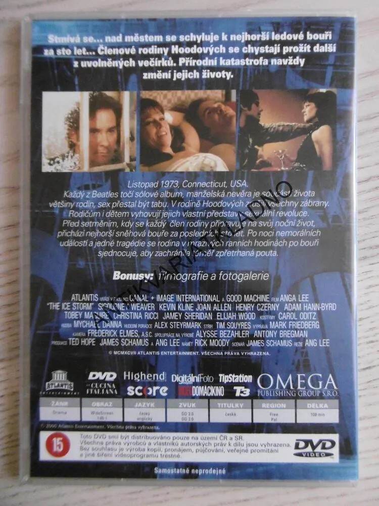 LEDOVÁ BOUŘE, SIGOURNEY WEAVER, KEVIN KLINE, DVD FILM