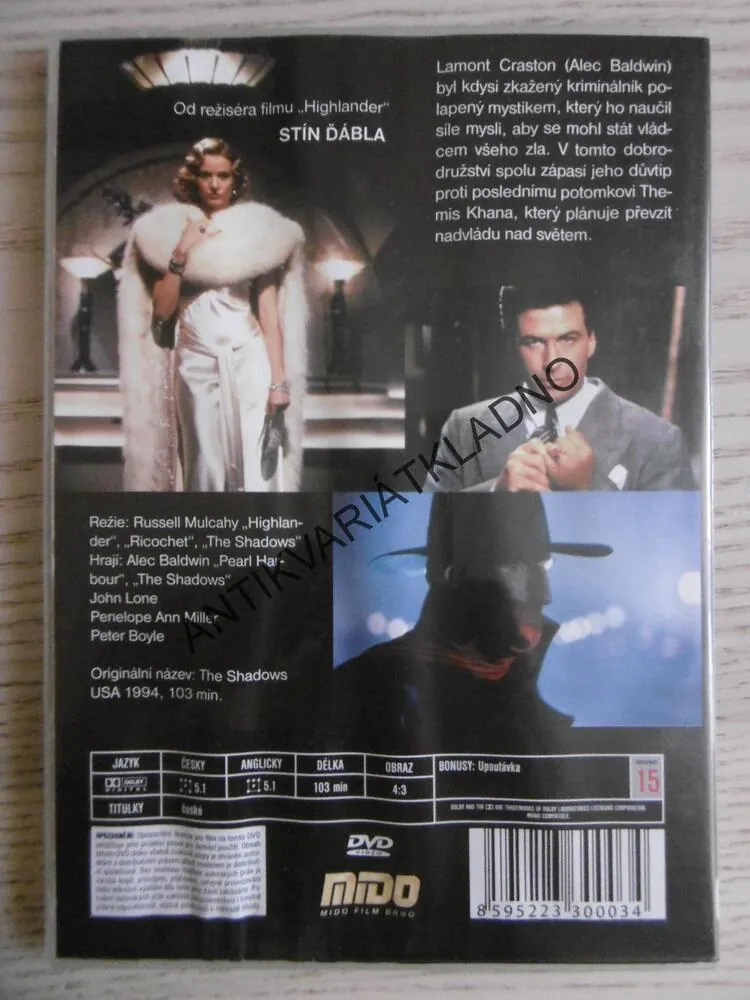 STÍN ĎÁBLA, ALEC BALDVIN, DVD FILM